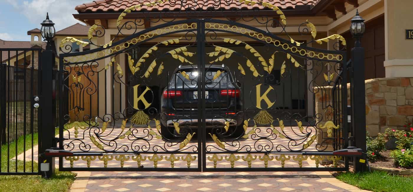 Wrought Iron Driveway Gates fabricator, manufacturer Houston
